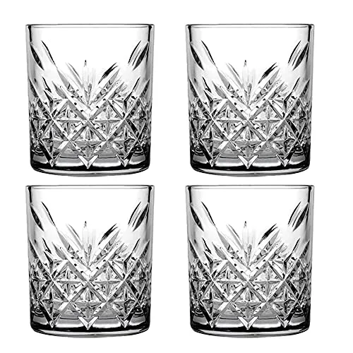 Pasabahce Timeless Glass Tumbler 205ml Whisky 4pack 23321