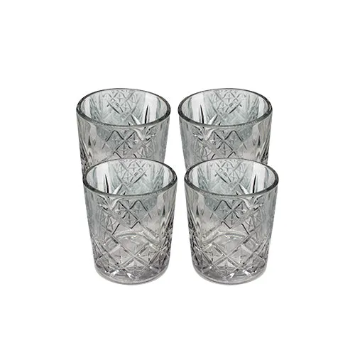 Pasabahce Timeless Glass Tumbler 205ml Whisky 4pack 23321