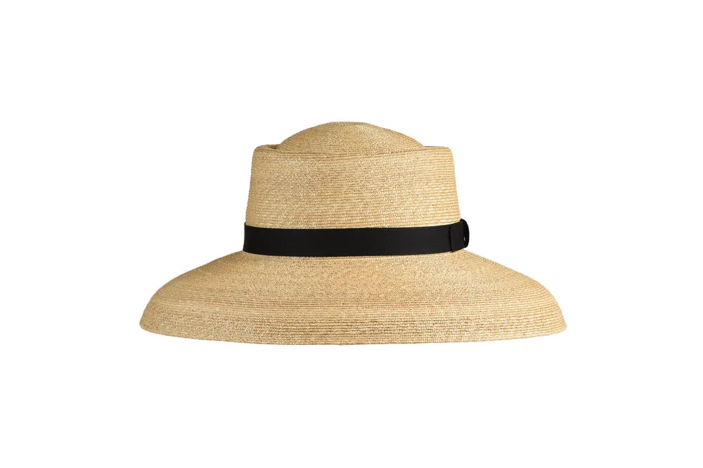 Peter Beaton Westmoor Hat, Medium Brim - Leghorn Straw