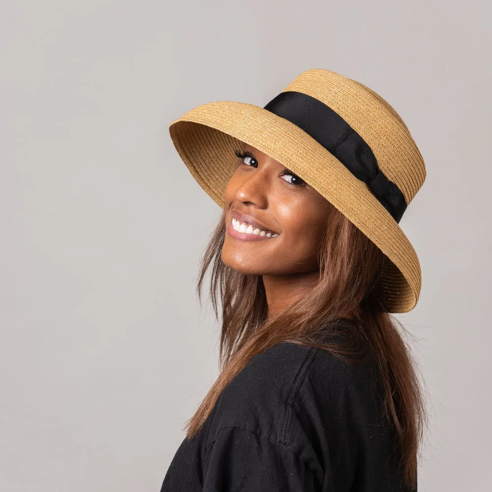 Peter Beaton Westmoor Hat, Small Brim - Packable Straw, Natural