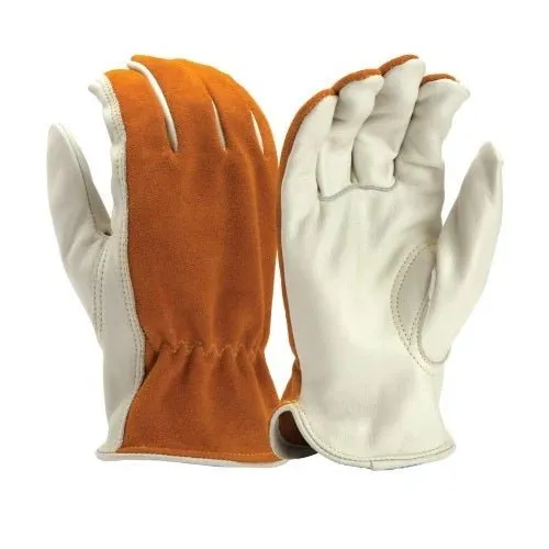 Premium Grain Split Cowhide Leather Drive Glove with Kevlar Stitching, GL2008K (1 Pair)