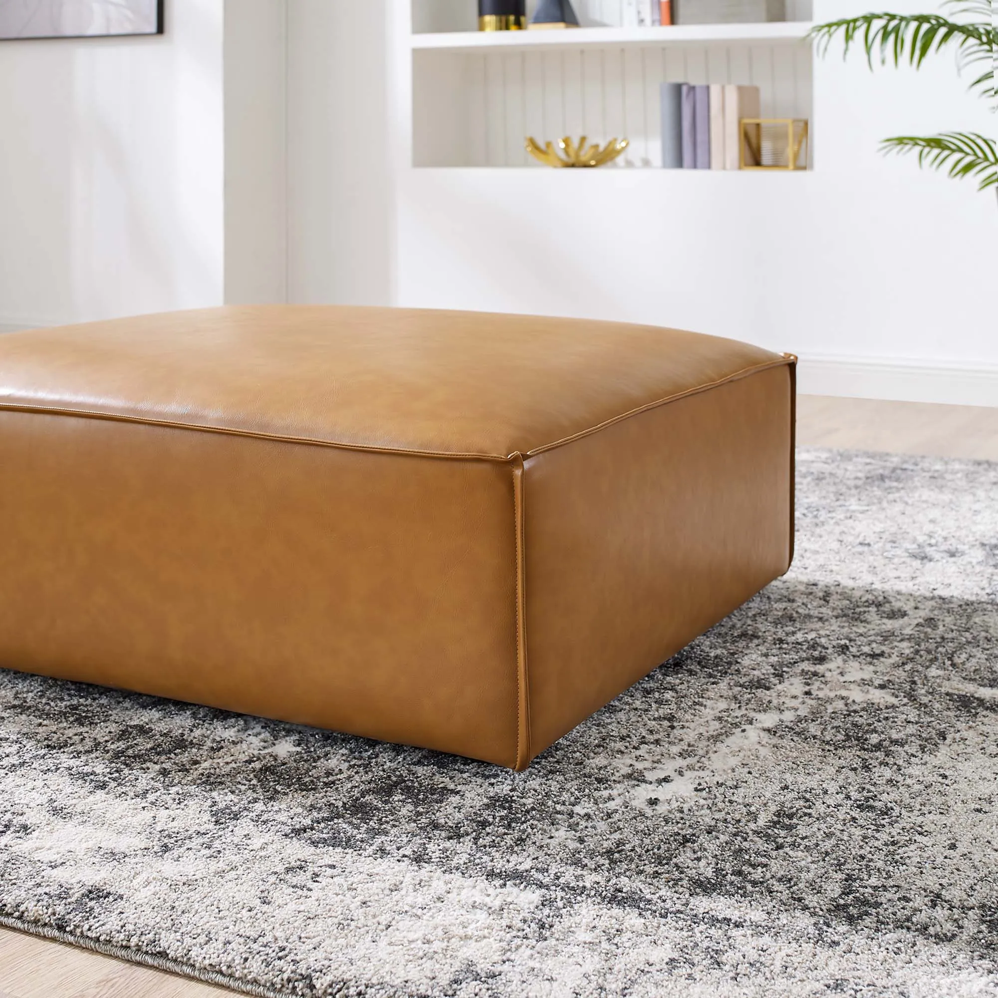 Restore Vegan Leather Ottoman by Modway