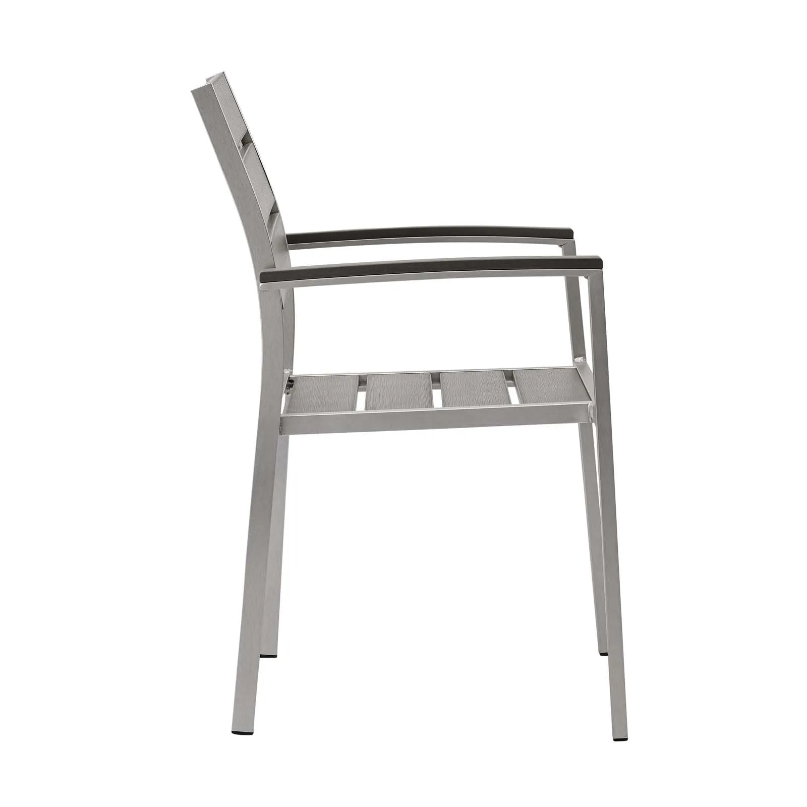 Shore Outdoor Patio Aluminum Dining Armchair by Modway