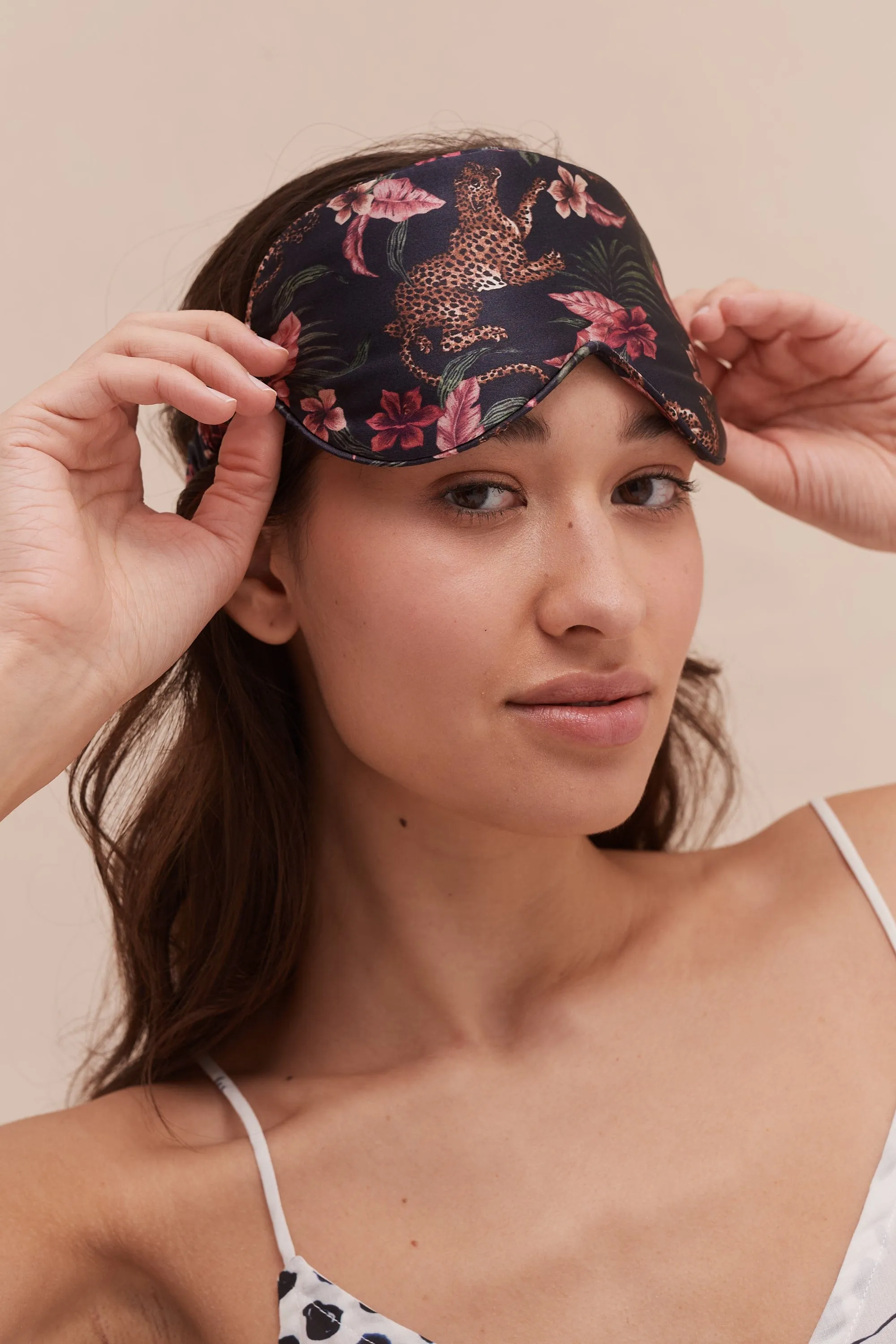 Silk Eye Mask Soleia Print