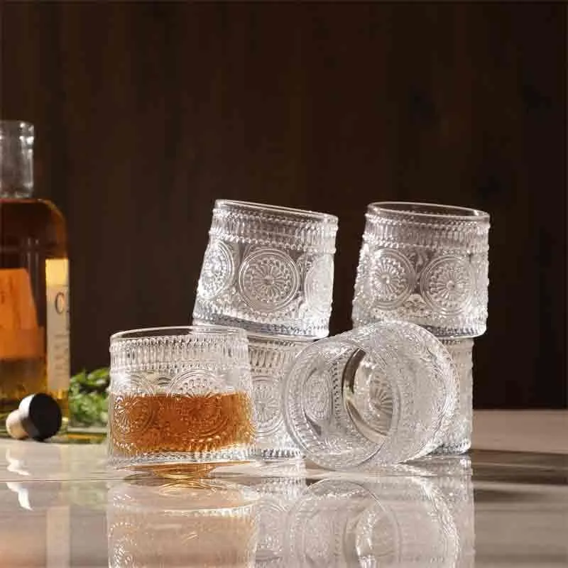 Timeless Spinning Old Fashioned Glasses (200 ml ) - Set Of Two