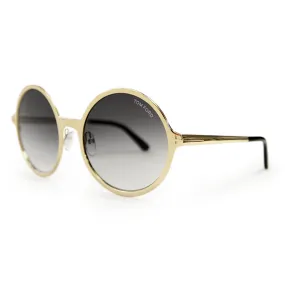 Tom Ford Ava-02 Round Sunglasses Gold FT0572 28B