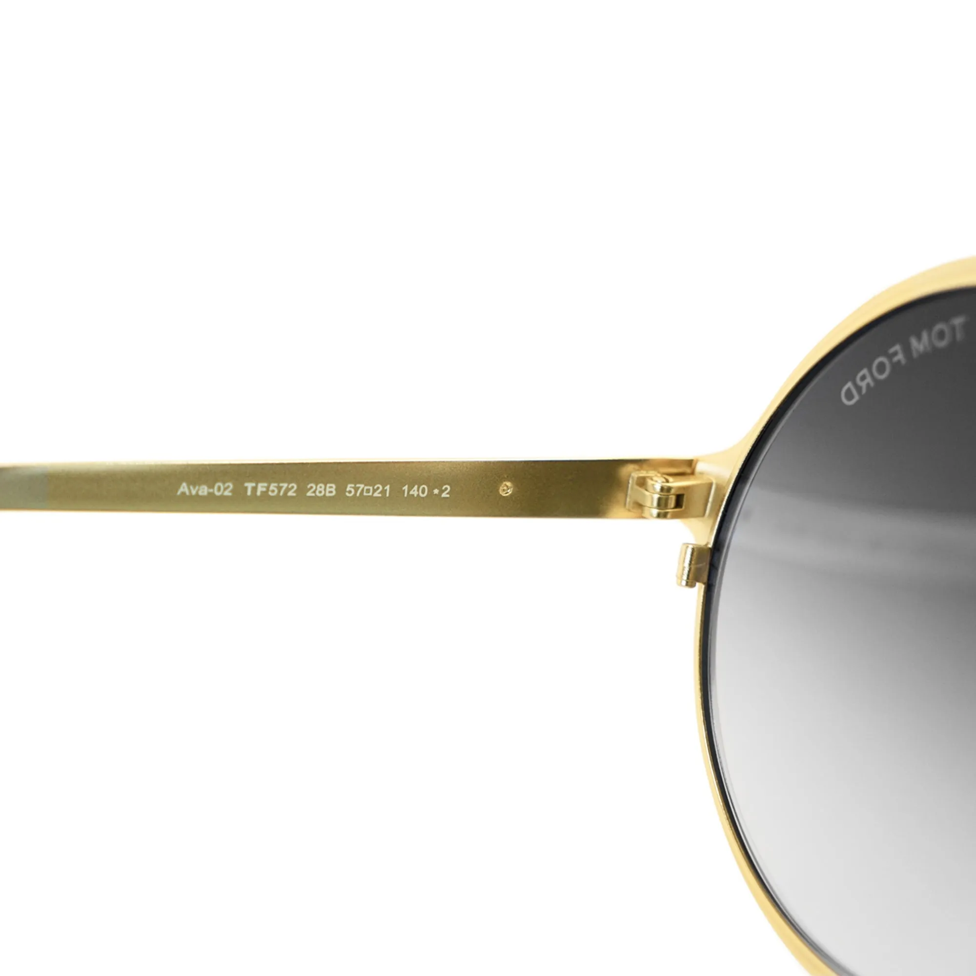 Tom Ford Ava-02 Round Sunglasses Gold FT0572 28B