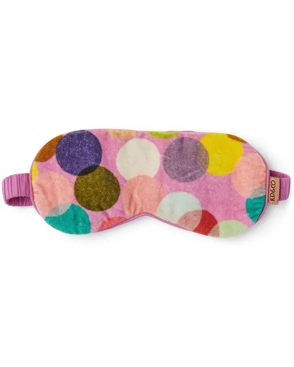 VELVET EYE MASK | Confetti Pink