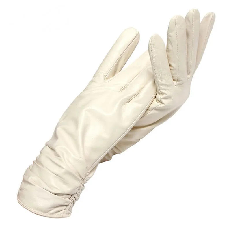 Women's Winter Genuine Leather Short Gloves