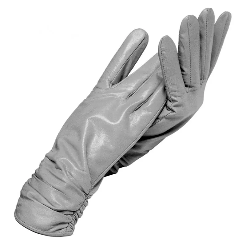 Women's Winter Genuine Leather Short Gloves