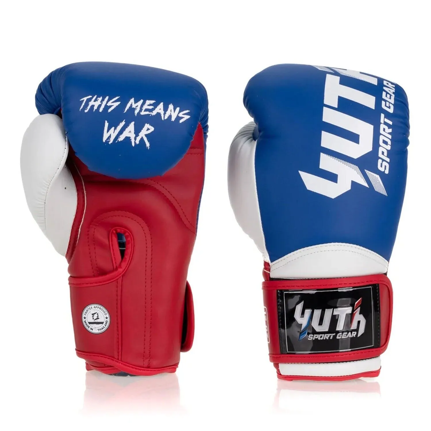 Yuth Supportive Leather Muay Thai Boxing Gloves Adult